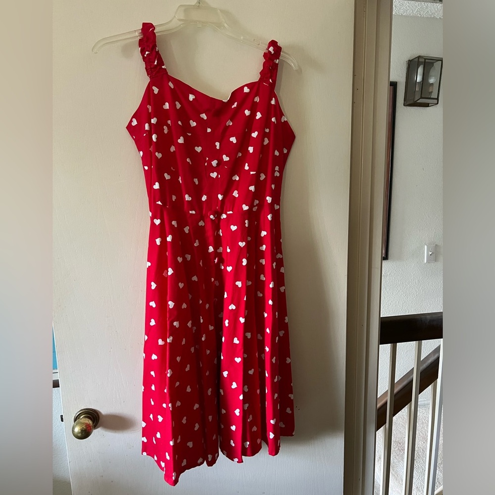 Unique Vintage Magnolia Place Valentines heart dress size 2X NWOT
